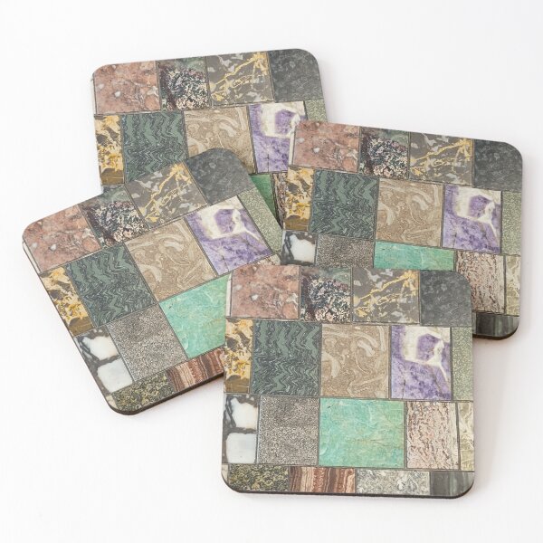 Item preview, Natural Rock Quilt Pattern Organic Nature Stone Mosaic I designed and sold by Irina Sztukowski.