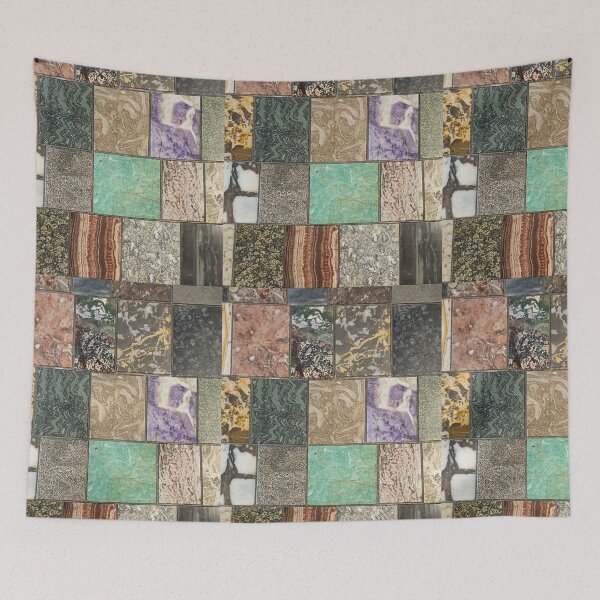 Item preview, Natural Rock Quilt Pattern Organic Nature Stone Mosaic I designed and sold by Irina Sztukowski.