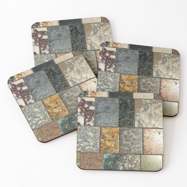 Item preview, Natural Rock Quilt Pattern Organic Nature Stone Mosaic II designed and sold by Irina Sztukowski.