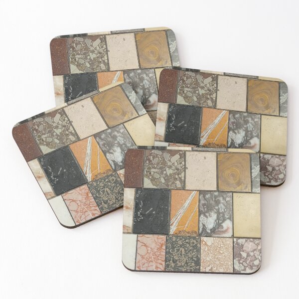 Item preview, Natural Rock Quilt Pattern Organic Nature Stone Mosaic III designed and sold by Irina Sztukowski.