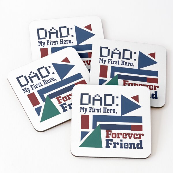 Item preview, Dad: My First Hero, Forever Friend | Modern Geometric Father’s Day Digital Print 2025 designed and sold by AnnDesignStudio.