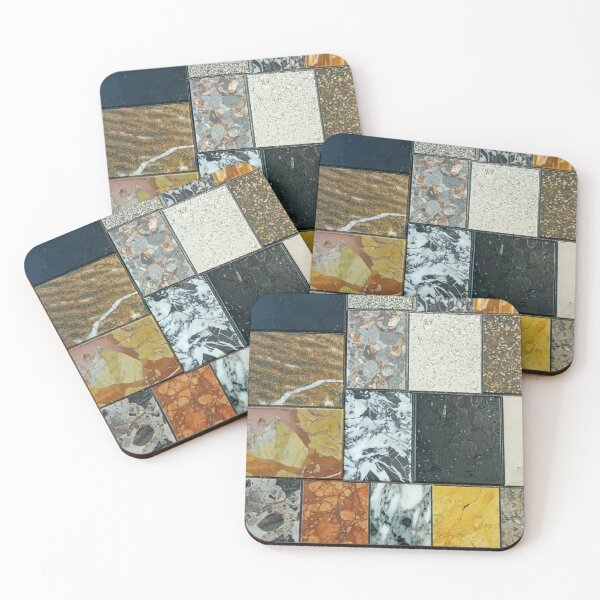 Item preview, Natural Rock Quilt Pattern Organic Nature Stone Mosaic V designed and sold by Irina Sztukowski.