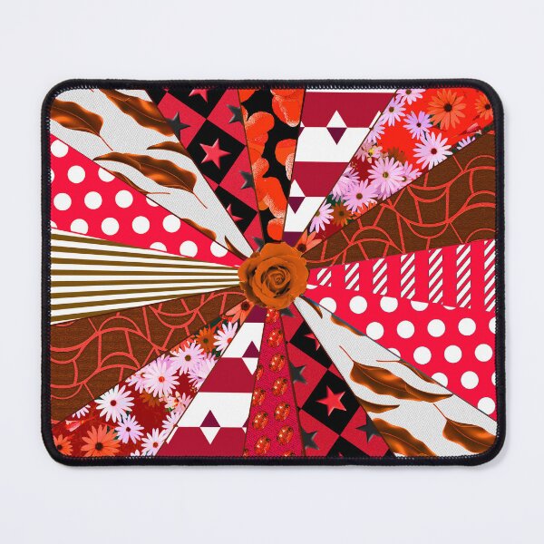 Item preview, Patchwork quilt with red and white finish designed and sold by TerenceLacey.