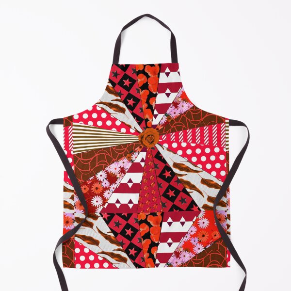 Item preview, Patchwork quilt with red and white finish designed and sold by TerenceLacey.