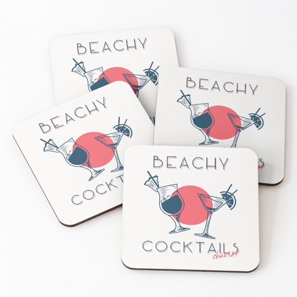 Item preview, Beachy Cocktails Cheers – Tropical Summer Drink designed and sold by rdxart.