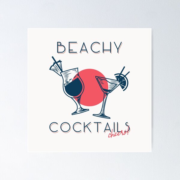 Item preview, Beachy Cocktails Cheers – Tropical Summer Drink designed and sold by rdxart.