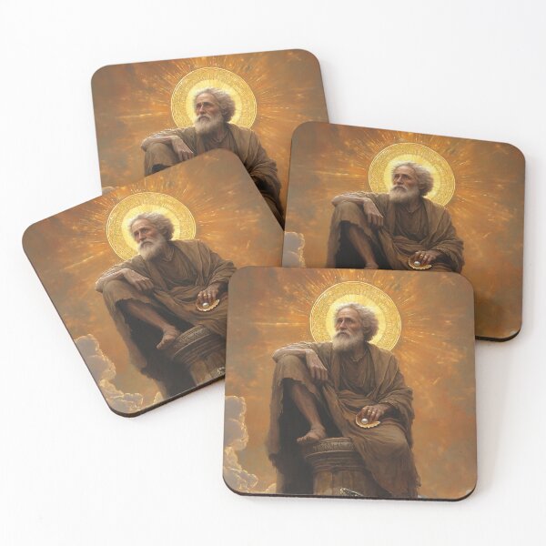 Item preview, San Simeón el Estilita designed and sold by SanctifiedSouls.
