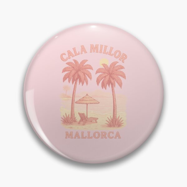 Item preview, Vintage Cala Millor Mallorca Design with Palm Trees in Retro Style, Vintage Cala Millor Mallorca Design with Palm Trees in Retro Style designed and sold by GabbyKI261.