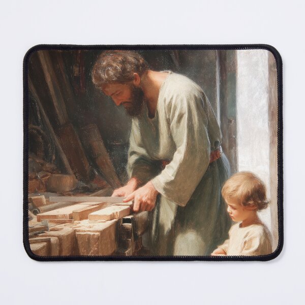 Item preview, Saint Joseph the Worker designed and sold by SanctifiedSouls.