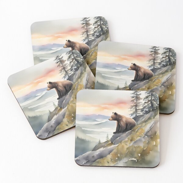 Item preview, Bear on Mountain Side designed and sold by CalmnessbyChoice.
