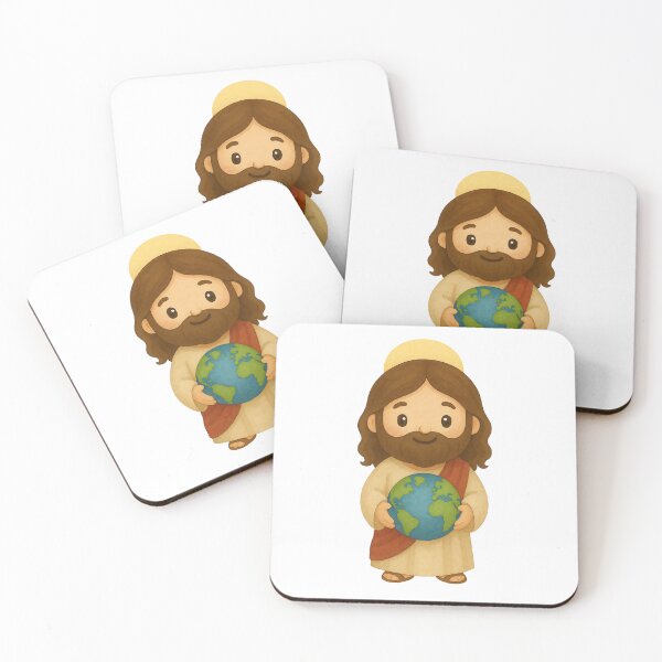 Item preview, Cute Jesus Holding Earth – Christian Faith Religious  designed and sold by stylishdzign.
