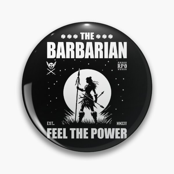 Artikelvorschau, Barbarian – Feel the Power. Barbar Rollenspiel entworfen und verkauft von RetroMaritalArt.