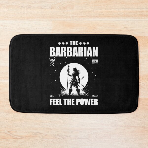 Item preview, Barbarian – Feel the Power. Barbarian Roleplaying Game designed and sold by RetroMaritalArt.