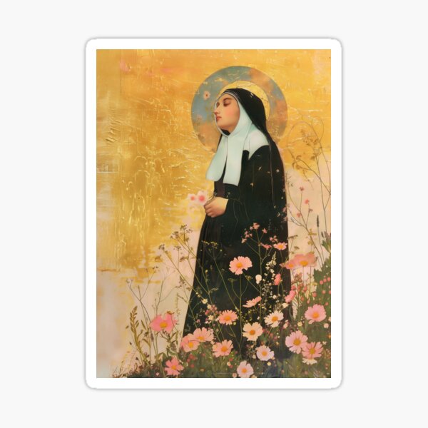 Item preview, Saint Bernadette designed and sold by SanctifiedSouls.