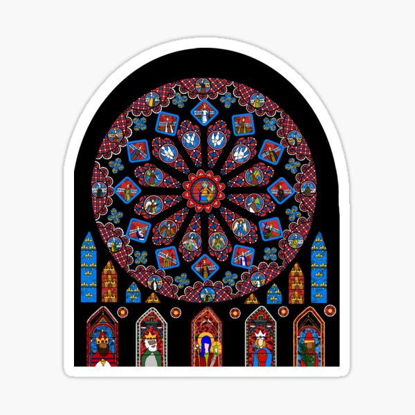 Item preview, Chartres church window designed and sold by Kalligraphic.