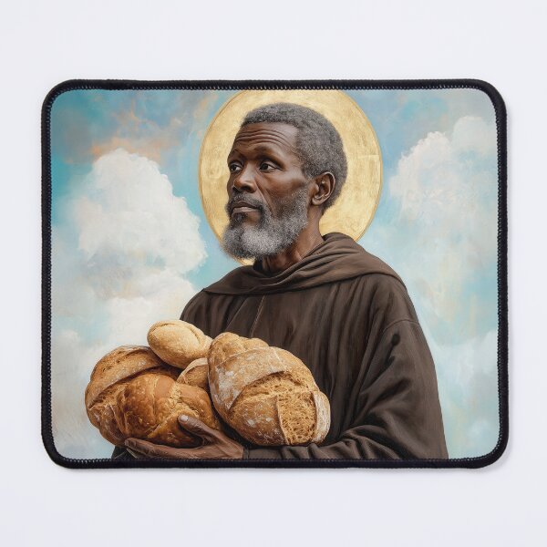 Item preview, Saint Benedict the Moor designed and sold by SanctifiedSouls.