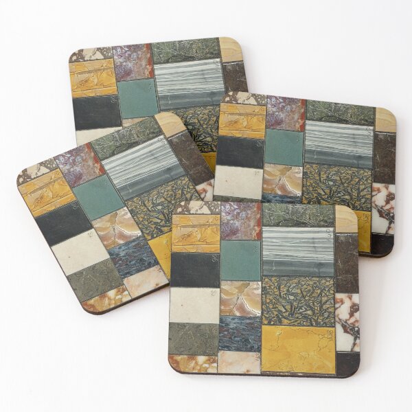 Item preview, Natural Rock Quilt Pattern Organic Nature Stone Mosaic IX designed and sold by Irina Sztukowski.