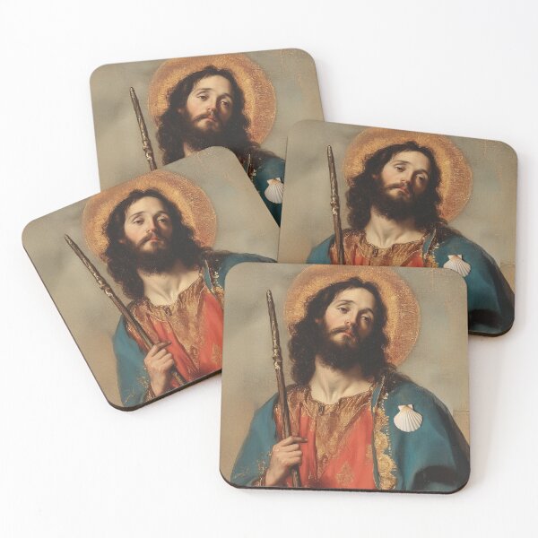 Item preview, Saint James the Greater - Apostle designed and sold by SanctifiedSouls.