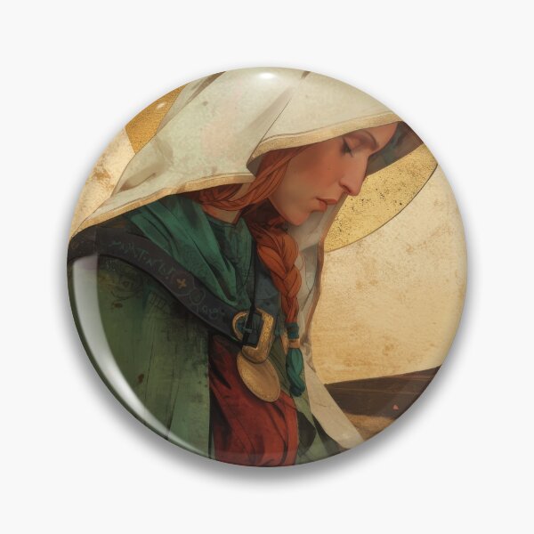 Item preview, Saint Brigid of Ireland / Kildare designed and sold by SanctifiedSouls.