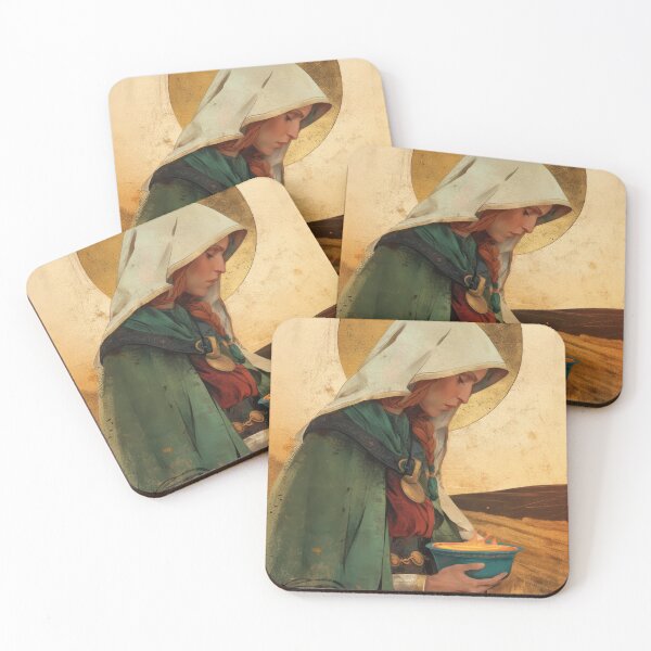 Item preview, Saint Brigid of Ireland / Kildare designed and sold by SanctifiedSouls.