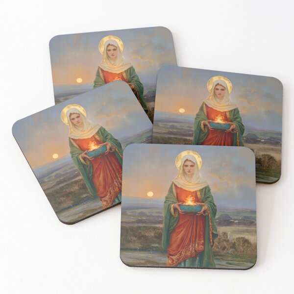 Item preview, Saint Brigid of Ireland / Kildare designed and sold by SanctifiedSouls.