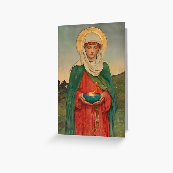 Item preview, Saint Brigid of Ireland / Kildare designed and sold by SanctifiedSouls.