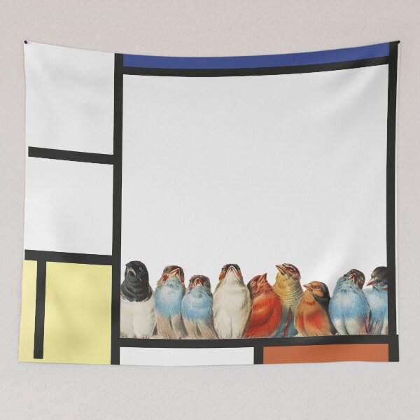 Item preview, Piet Mondrian and A Perch of Birds remix designed and sold by movingraph.