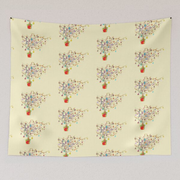 Item preview, Happy digital Easter bouquet – colorful branch with Easter eggs designed and sold by Vision Illustrated.