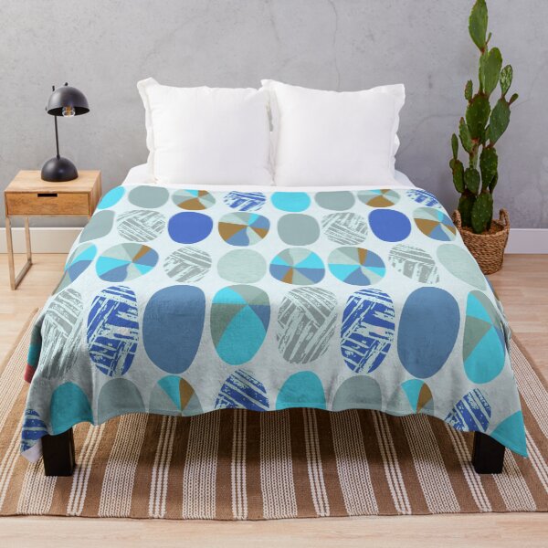 Item preview,  Minimal scandinavian design blue designed and sold by Alessandro Remo Mazzoni Remotextiles.