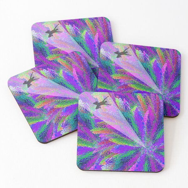 Item preview, Man Falling Version 2 Abstract in purple design designed and sold by TerenceLacey.