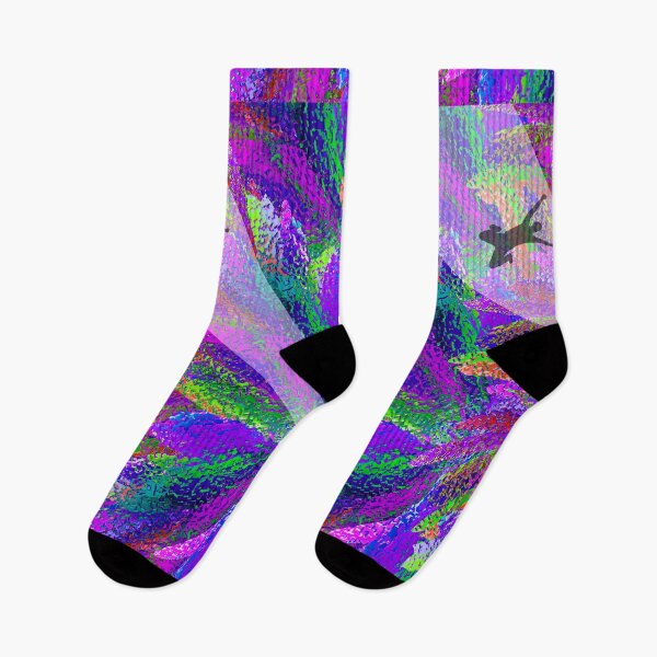Item preview, Man Falling Version 2 Abstract in purple design designed and sold by TerenceLacey.