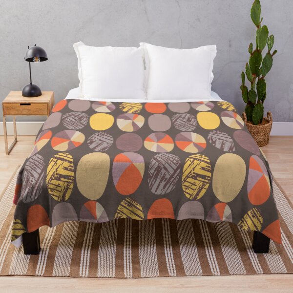 Item preview, Minimal scandinavian design brown purple designed and sold by Alessandro Remo Mazzoni Remotextiles.