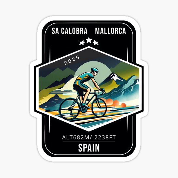 Item preview, sa calobra-mallorca-spain-cycling route-shirt or sticker and more designed and sold by designkb.