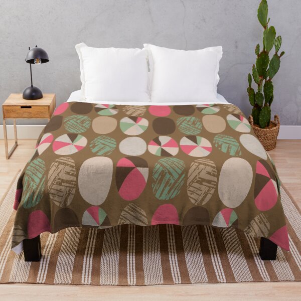 Item preview, Minimal scandinavian design pink brown designed and sold by Alessandro Remo Mazzoni Remotextiles.