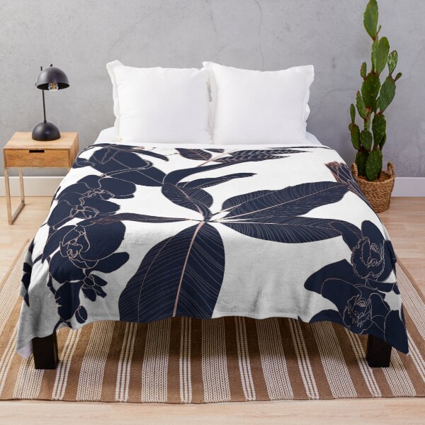 Item preview, Luxury gold and dark blue background. Floral pattern, many kind of Golden plant with, line arts, Blue illustration. designed and sold by MatyKotiv.