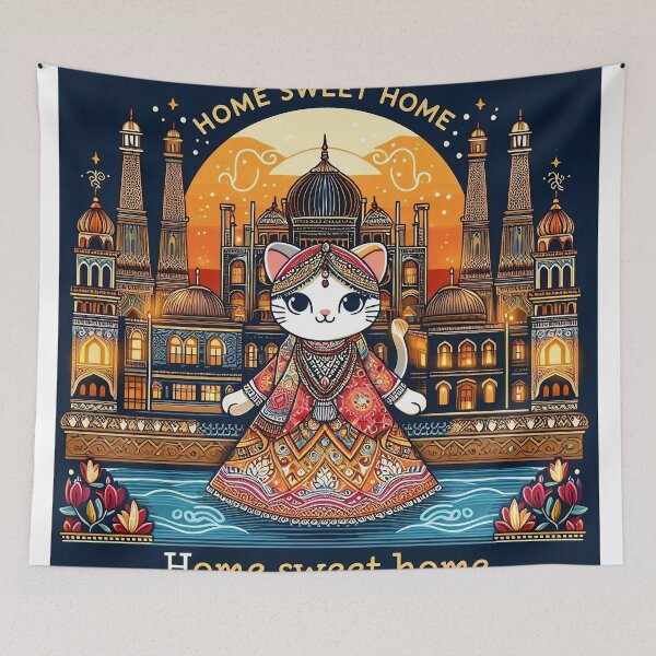 Item preview, Eastern Echoes: A Feline Homecoming designed and sold by ZenOfAIarts.