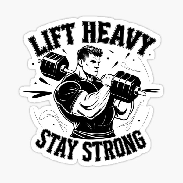 Item preview, Lift Heavy, Stay Strong. Fitness Motivation Design. designed and sold by EnigmaVoid.
