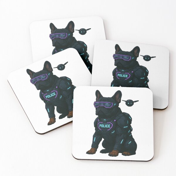 Item preview, Cyber Police Dog – French Bulldog designed and sold by Patternicity.