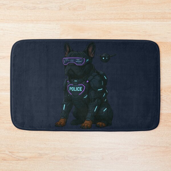 Item preview, Cyber Police Dog – French Bulldog designed and sold by Patternicity.