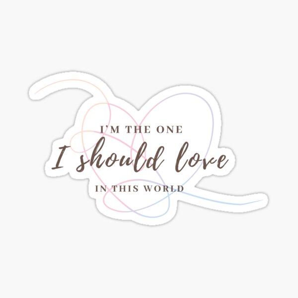 Artikel-Vorschau von BTS JIN Epiphany Ich bin derjenige, den ich auf dieser Welt lieben sollte. Run Seokjin Ep Tour Army Bangtan Minimalist Cute Lyrics Zitat Trending Gift Aesthetic, designt und verkauft von Winterlock.