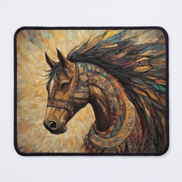Item preview, A stylized Arabian horse design ornate patterns with vibrant color. designed and sold by HEMRO.