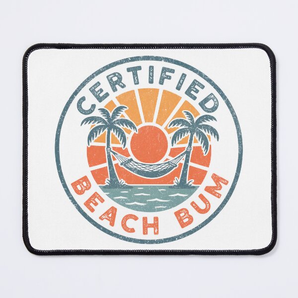 Item preview, Certified Beach Bum - Circle Badge Design designed and sold by EpochFusion.