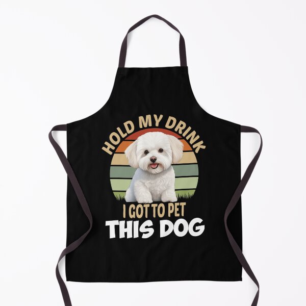 Item preview, Bichons Frise Dog Pet Owner Art Design Hold My Drink I Got To Pet This Dog designed and sold by fantasticdesign.