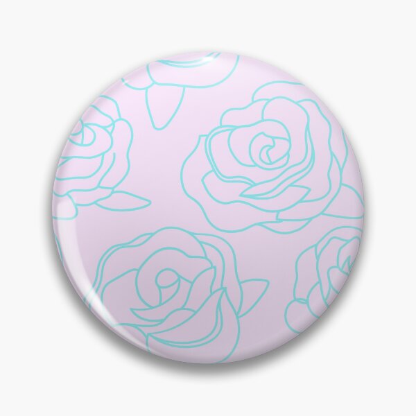 Item preview, Pastel Floral Dreams | Baby Pink & Turquoise Pattern designed and sold by TropicalTrails.