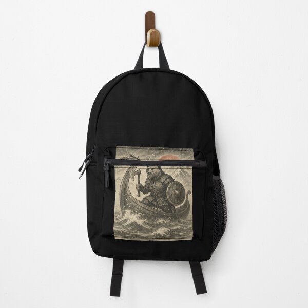 Item preview, Bear Viking Norse Mythology Sumie Vintage designed and sold by TomFrontierArt.