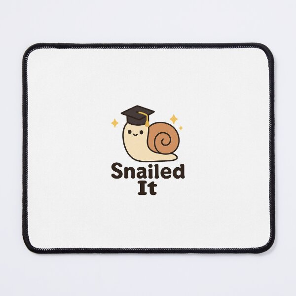 Item preview, Snailed It – Graduation Pun Sticker designed and sold by viris ☆.