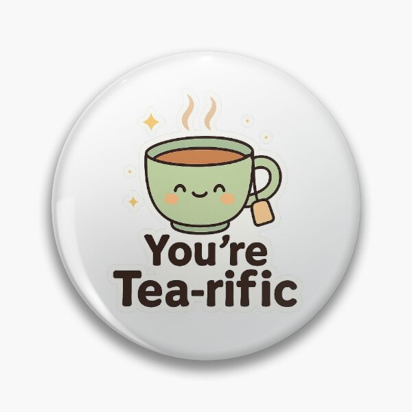 Item preview, You’re Tea-rific – Cute Tea Pun Sticker designed and sold by viris ☆.