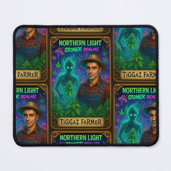 Item preview, Northern Light Tiggaz Farmer Stoner Realms Card Beast Original Design Marijuana Strain Label designed and sold by DabGraphic.