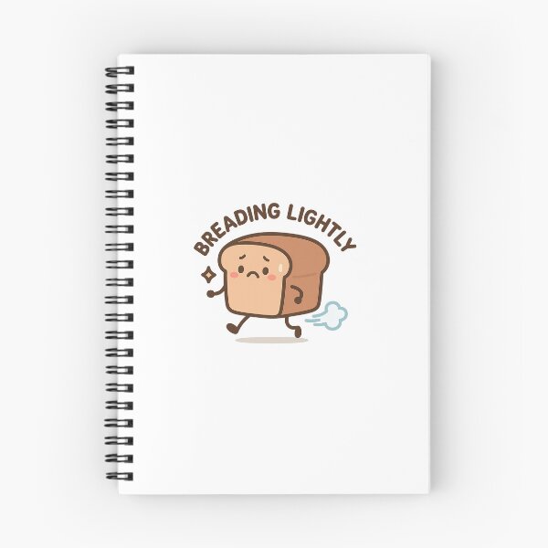 Item preview, Breading Lightly – Funny Anxious Bread Sticker designed and sold by viris ☆.