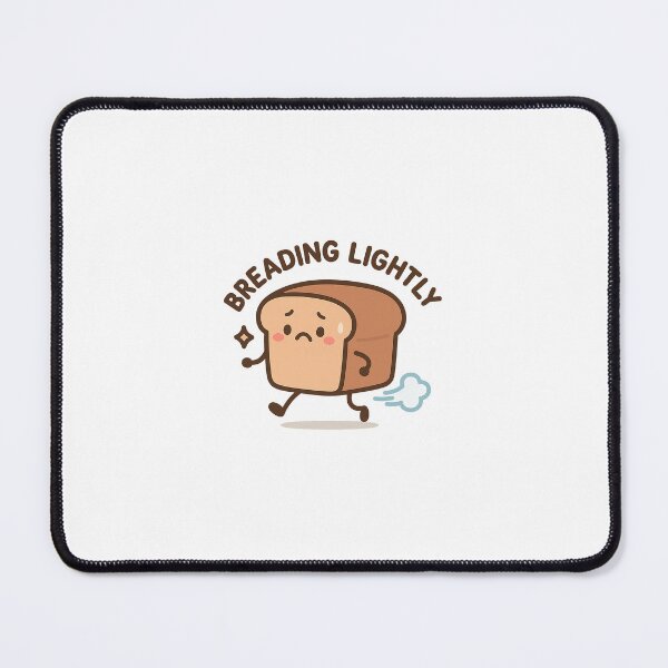 Item preview, Breading Lightly – Funny Anxious Bread Sticker designed and sold by viris ☆.